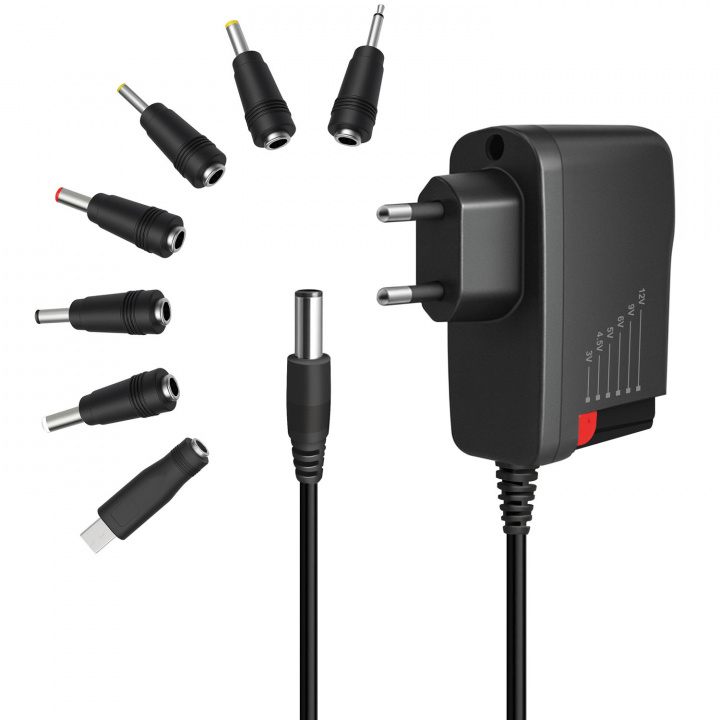 LogiLink Nätadapter 230V-> 3-12V 2A 24W i gruppen Datautstyr / Bærbare datamaskiner og tilbehør / Lader hos TP E-commerce Nordic AB (D40652)