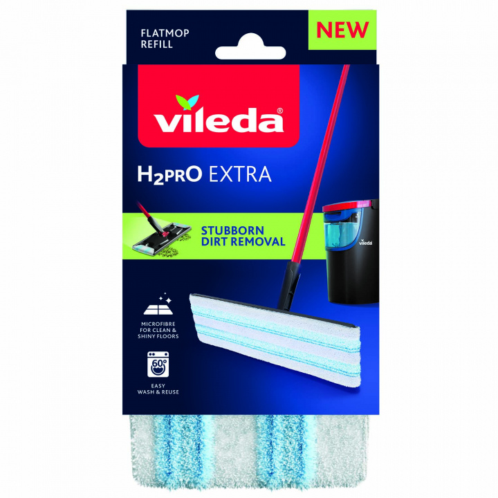 Vileda Flat mopp refill H2PRO i gruppen HJEM, HUS OG HAGE / Rengjøringsprodukter / Rengjøringstilbehør hos TP E-commerce Nordic AB (D40677)