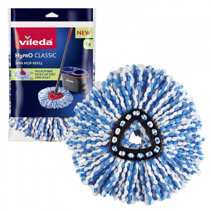 Vileda Refill Classic spin mopp H2PRO i gruppen HJEM, HUS OG HAGE / Rengjøringsprodukter / Rengjøringstilbehør hos TP E-commerce Nordic AB (D40679)