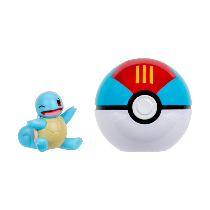 Pokémon Clip N Go Squirtle med Lure Ball (PKW4164) i gruppen LEKER, BARN OG BABY / Leker / Figurer, miniatyrer og tilbehør hos TP E-commerce Nordic AB (D40700)