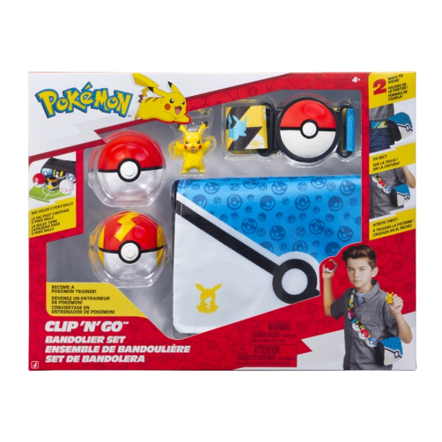 Pokémon Clip N Go-bandolier-sett Pikachu (PKW4171) i gruppen LEKER, BARN OG BABY / Leker / Figurer, miniatyrer og tilbehør hos TP E-commerce Nordic AB (D40710)