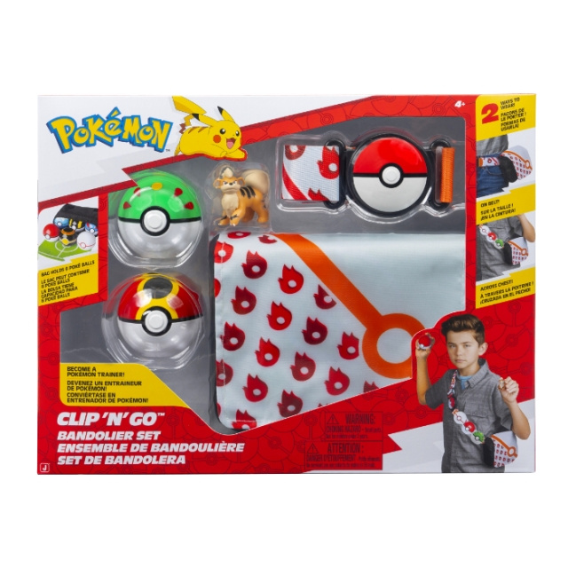 Pokémon Clip N Go-bandolersett med Growlithe (PKW4172) i gruppen LEKER, BARN OG BABY / Leker / Figurer, miniatyrer og tilbehør hos TP E-commerce Nordic AB (D40711)