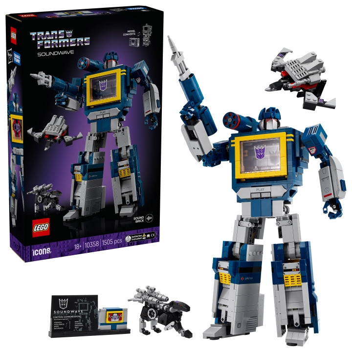 LEGO Icons – Transformers: Soundwave (10358) i gruppen LEKER, BARN OG BABY / Leker / Byggeleker / Lego hos TP E-commerce Nordic AB (D40719)