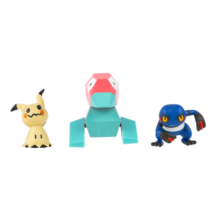 Pokémon Kampfigurer, 3-pakning – Mimikyu, Porygon og Croagunk (PKW4091) i gruppen LEKER, BARN OG BABY / Leker / Figurer, miniatyrer og tilbehør hos TP E-commerce Nordic AB (D40746)