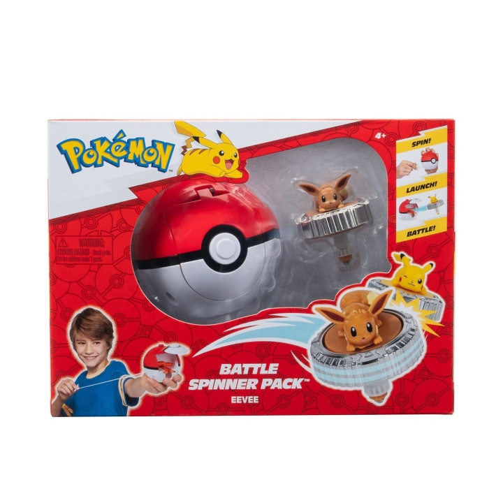 Pokémon Battle Spinner Eevee (PKW4399) i gruppen LEKER, BARN OG BABY / Leker / Figurer, miniatyrer og tilbehør hos TP E-commerce Nordic AB (D40750)