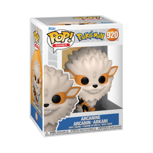 Funko Pop! Vinyl Games Pokémon Arcanine (69079) i gruppen LEKER, BARN OG BABY / Leker / Figurer, miniatyrer og tilbehør hos TP E-commerce Nordic AB (D40787)