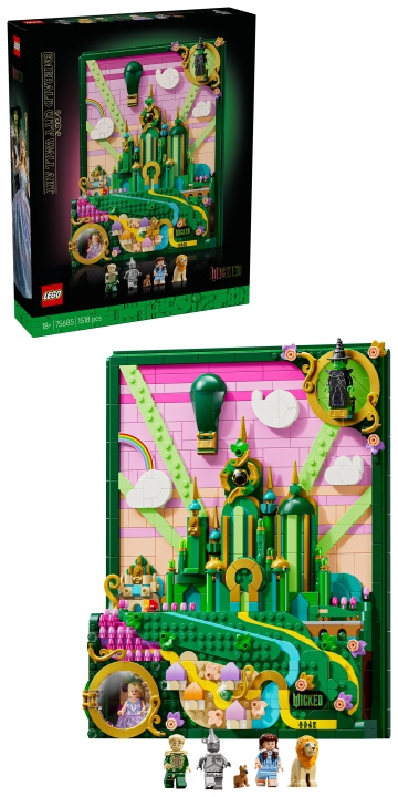 LEGO Wicked – Emerald City veggdekorasjon (75685) i gruppen LEKER, BARN OG BABY / Leker / Byggeleker / Lego hos TP E-commerce Nordic AB (D40790)