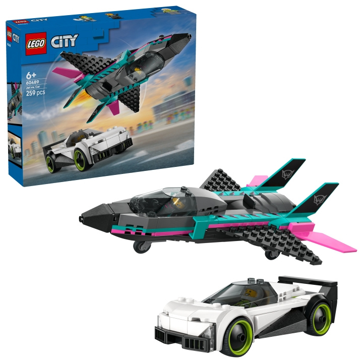 LEGO LEGO City – Jet mot bil (60489) i gruppen LEKER, BARN OG BABY / Leker / Byggeleker / Lego hos TP E-commerce Nordic AB (D40804)