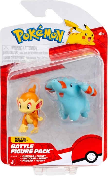 Pokémon Kampfigur Phanpy og Chimchar (PKW4063) i gruppen LEKER, BARN OG BABY / Leker / Figurer, miniatyrer og tilbehør hos TP E-commerce Nordic AB (D40818)