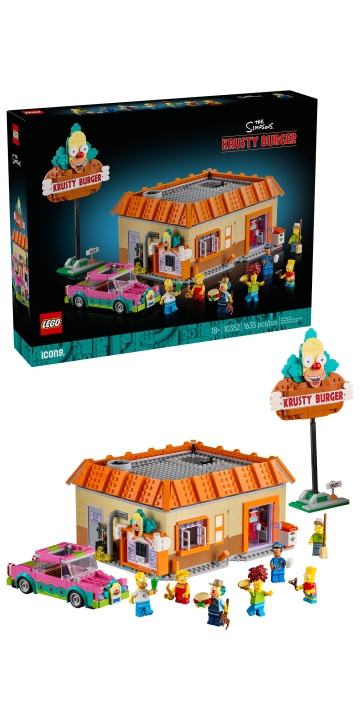 LEGO Icons – The Simpsons™: Krusty Burger (10352) i gruppen LEKER, BARN OG BABY / Leker / Byggeleker / Lego hos TP E-commerce Nordic AB (D40847)