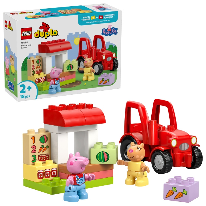 LEGO DUPLO Peppa Pig – Traktor og marked (10468) i gruppen LEKER, BARN OG BABY / Leker / Byggeleker / Lego hos TP E-commerce Nordic AB (D40871)