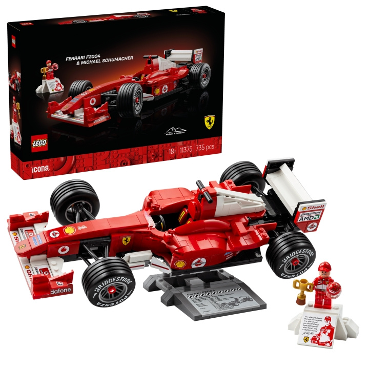 LEGO Icons – Ferrari F2004 & Michael Schumacher (11375) i gruppen LEKER, BARN OG BABY / Leker / Byggeleker / Lego hos TP E-commerce Nordic AB (D40872)