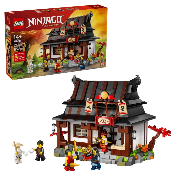 LEGO Ninjago – Smedverkstedet med fire våpen – 15-årsjubileum (71858) i gruppen LEKER, BARN OG BABY / Leker / Byggeleker / Lego hos TP E-commerce Nordic AB (D40879)