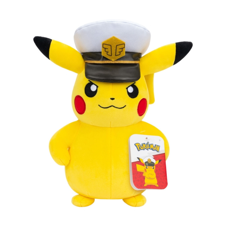 Pokémon Kaptein Pikachu-kosedyr, 20 cm (PKW4295) i gruppen LEKER, BARN OG BABY / Babyleker (0-3 år) / Kosedyr hos TP E-commerce Nordic AB (D40926)