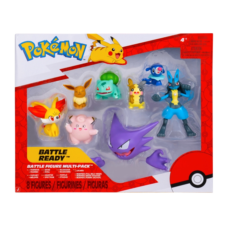 Pokémon Battle Figure 8-pakning (PKW4101) i gruppen LEKER, BARN OG BABY / Leker / Figurer, miniatyrer og tilbehør hos TP E-commerce Nordic AB (D40928)