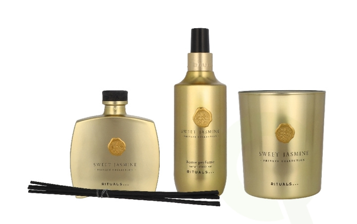 Rituals Private Collection Sweet Jasmine 660 ml Mini Fragrance Sticks/Scented Candle 360g/Mini Fragrance Sticks Bottle 100ml/Home Perfume 200ml i gruppen HELSE OG SKJØNNHET / Duft og parfyme / Andre dufter / Duftlys hos TP E-commerce Nordic AB (D40965)