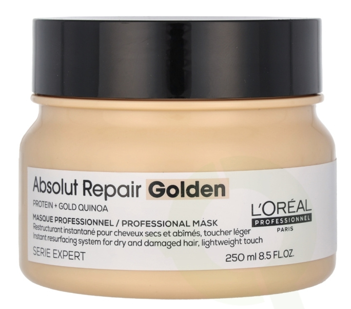 L\'Oreal Serie Expert Absolut Repair Golden Mask 250 ml Protein + Gold Quinoa i gruppen HELSE OG SKJØNNHET / Hår & styling / Hårpleie / Hårmaske hos TP E-commerce Nordic AB (D40996)