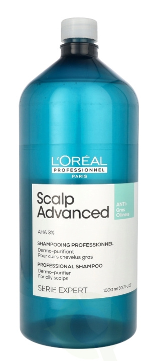 L\'Oreal Serie Expert Scalp Advanced Professional Shampoo 1500 ml Dermo-Purifier For Oily Scalps i gruppen HELSE OG SKJØNNHET / Hår & styling / Hårpleie / Sjampo hos TP E-commerce Nordic AB (D41009)