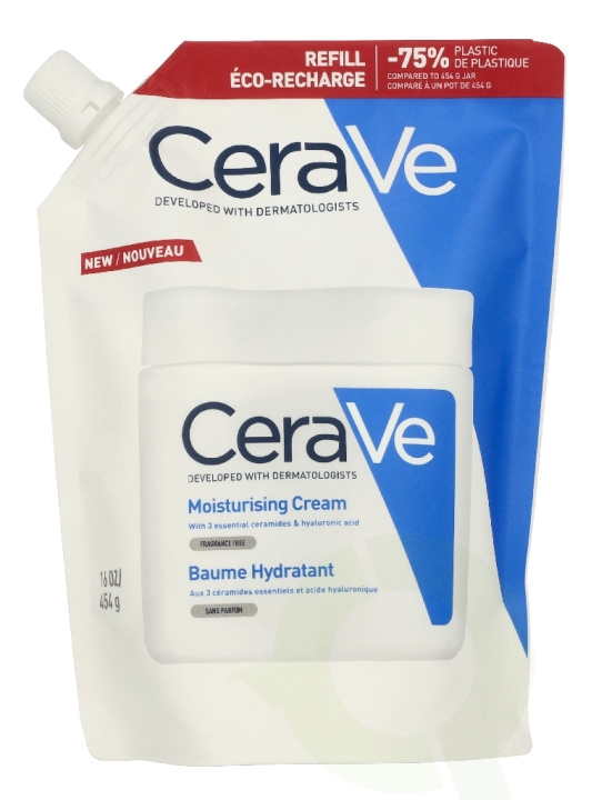 Cerave Moisturizing Cream Eco Refill 454 g i gruppen HELSE OG SKJØNNHET / Hudpleie / Ansikt / Dagkrem hos TP E-commerce Nordic AB (D41049)