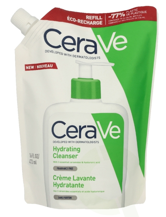 Cerave Hydrating Cleanser Eco Refill 473 ml i gruppen HELSE OG SKJØNNHET / Hudpleie / Ansikt / Rengjøring hos TP E-commerce Nordic AB (D41050)