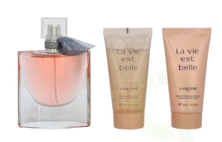 Lancome La Vie Est Belle Giftset 150 ml Edp Spray 50ml/Shower Gel 50ml/Body Lotion i gruppen HELSE OG SKJØNNHET / Gavesett / Gavesett for henne hos TP E-commerce Nordic AB (D41087)