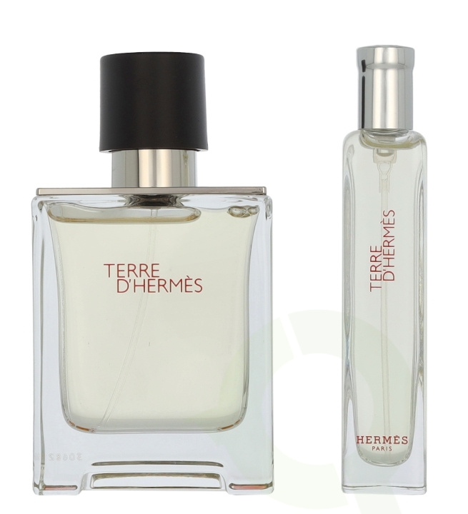 Hermes Terre D\'Hermes Giftset 65 ml Edt Spray 50ml/Edt Spray 15ml i gruppen HELSE OG SKJØNNHET / Duft og parfyme / Parfyme hos TP E-commerce Nordic AB (D41091)