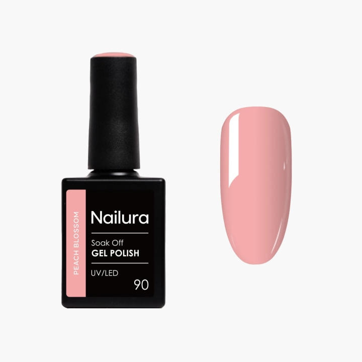 Nailura Gel Polish 90 – Peach Blossom – Ferskenrosa med et diskret innslag av korall – 10 ml i gruppen HELSE OG SKJØNNHET / Manikyr/pedikyr / Neglelakk hos TP E-commerce Nordic AB (D41246)