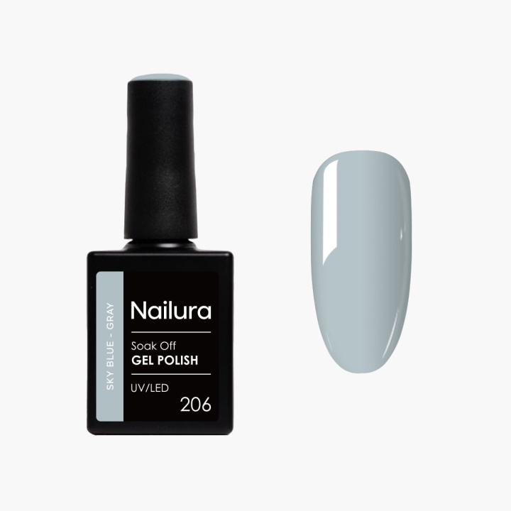 Nailura Gelpolish 206 – Sky Blue Grey – 10 ml i gruppen HELSE OG SKJØNNHET / Manikyr/pedikyr / Neglelakk hos TP E-commerce Nordic AB (D41249)