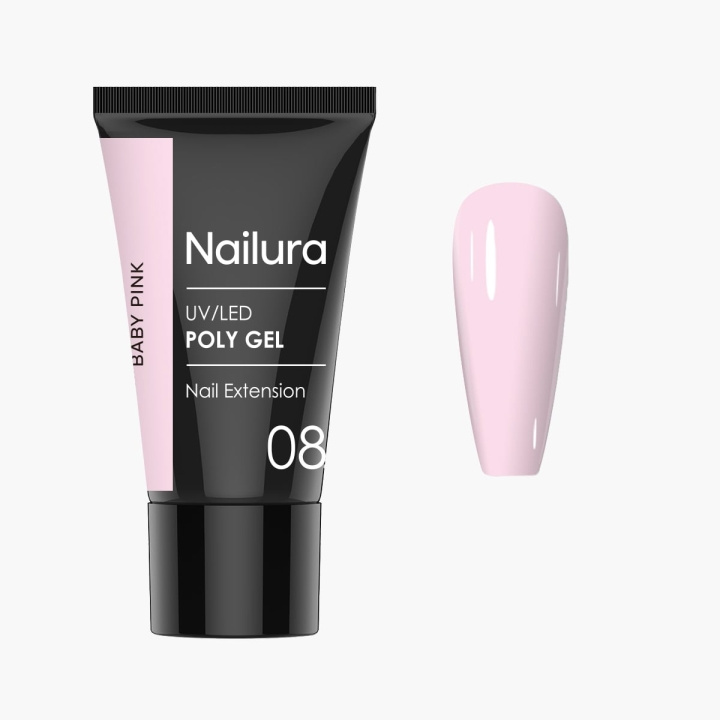 Nailura Poly Gel 8 – Baby Pink – 30 ml i gruppen HELSE OG SKJØNNHET / Manikyr/pedikyr / Neglelakk hos TP E-commerce Nordic AB (D41318)