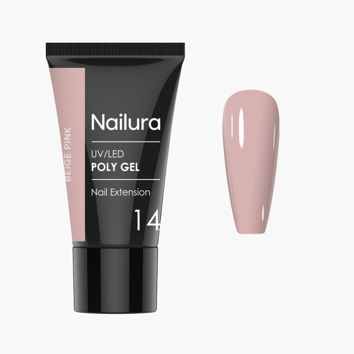 Nailura Poly Gel 14 – Beige Pink – 30 ml i gruppen HELSE OG SKJØNNHET / Manikyr/pedikyr / Neglelakk hos TP E-commerce Nordic AB (D41323)