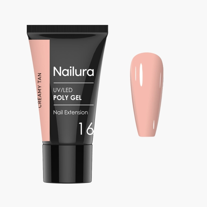 Nailura Poly Gel 16 – Creamy Tan – 30 ml i gruppen HELSE OG SKJØNNHET / Manikyr/pedikyr / Neglelakk hos TP E-commerce Nordic AB (D41336)
