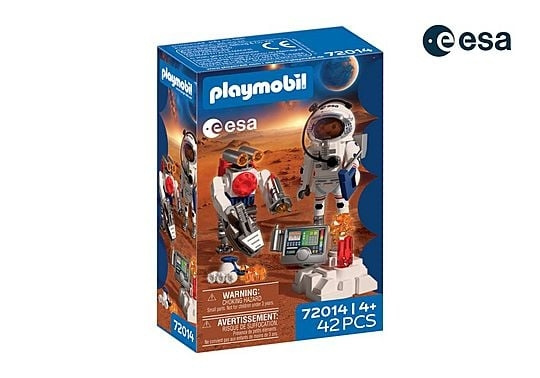 Playmobil ESA: Astronaut med robot (72014) i gruppen LEKER, BARN OG BABY / Leker / Figurer, miniatyrer og tilbehør hos TP E-commerce Nordic AB (D41348)