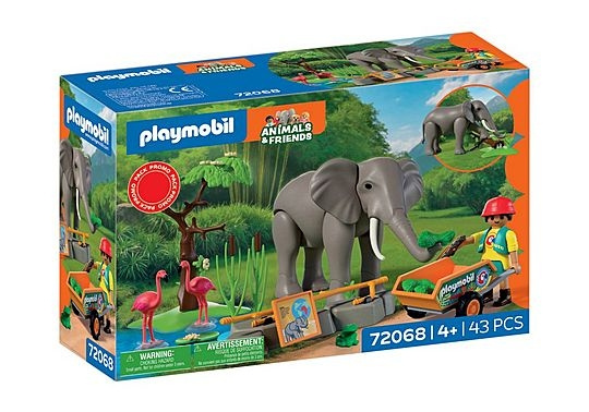 Playmobil Elefant med dyrepasser (72068) i gruppen LEKER, BARN OG BABY / Leker / Figurer, miniatyrer og tilbehør hos TP E-commerce Nordic AB (D41353)