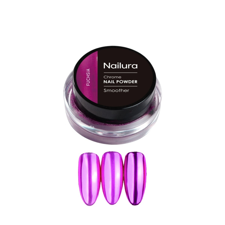 Nailura Chrom Powder – Fuchsia i gruppen HELSE OG SKJØNNHET / Manikyr/pedikyr / Neglesett hos TP E-commerce Nordic AB (D41429)