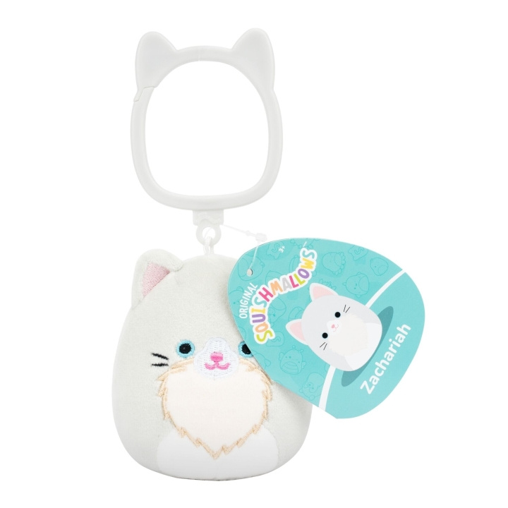 Squishmallows 9 cm P26 med festeklips – Zachariah Cat i gruppen LEKER, BARN OG BABY / Leker / Figurer, miniatyrer og tilbehør hos TP E-commerce Nordic AB (D41462)