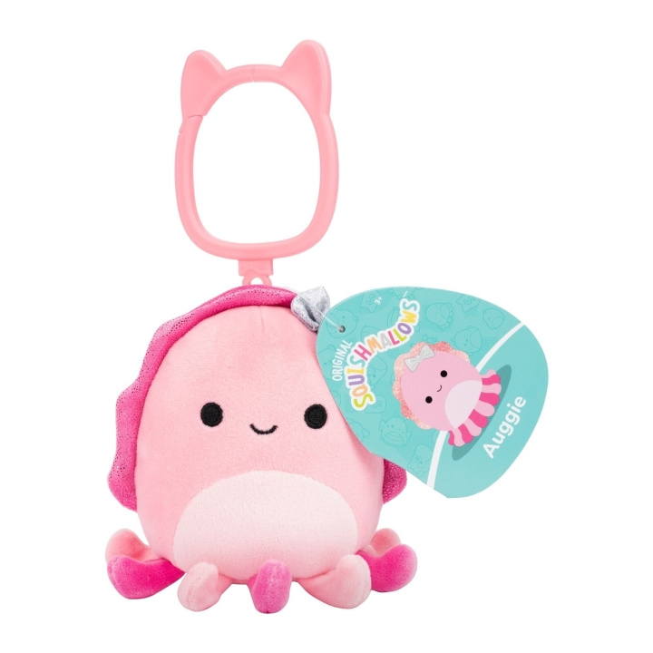 Squishmallows 9 cm P26 med festeklips – Auggie Cuttlefish i gruppen LEKER, BARN OG BABY / Leker / Figurer, miniatyrer og tilbehør hos TP E-commerce Nordic AB (D41463)