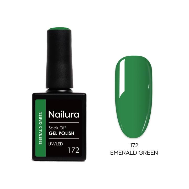 Nailura Gelpolish 172 – Smaragdgrønn – 10 ml i gruppen HELSE OG SKJØNNHET / Manikyr/pedikyr / Neglelakk hos TP E-commerce Nordic AB (D41478)