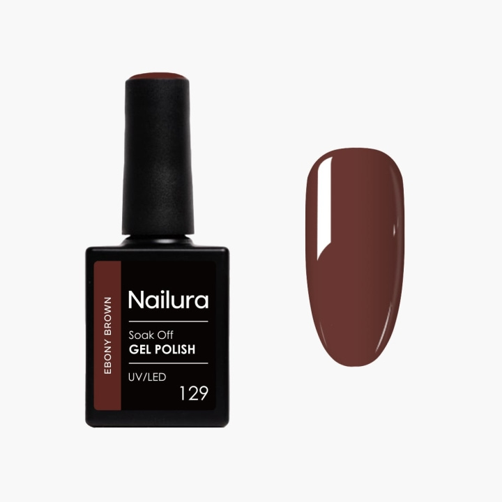 Nailura Gelpolish 129 – Ebony Brown – 10 ml i gruppen HELSE OG SKJØNNHET / Manikyr/pedikyr / Neglelakk hos TP E-commerce Nordic AB (D41490)