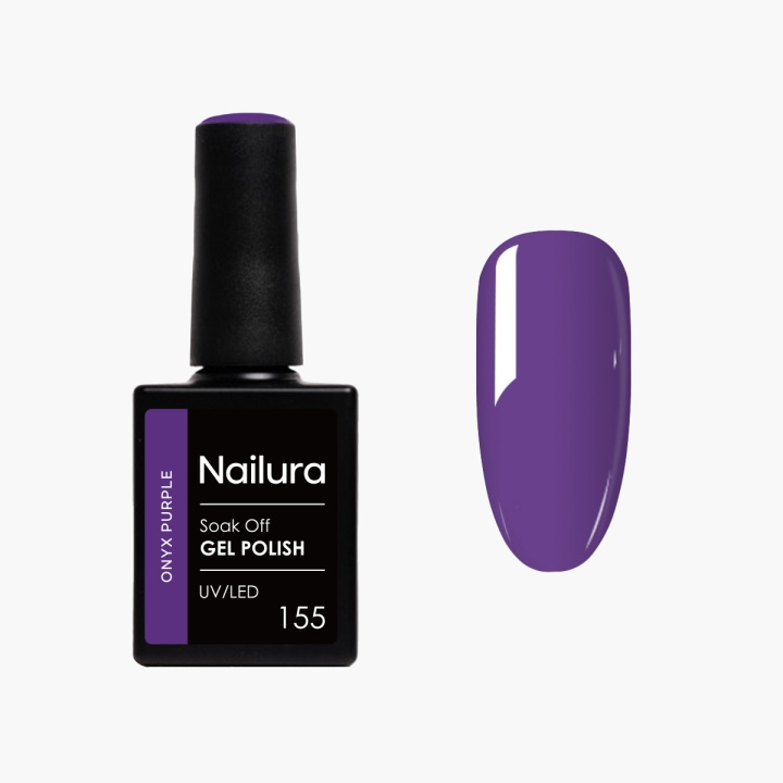 Nailura Gelpolish 155 – Onyx Purple – 10 ml i gruppen HELSE OG SKJØNNHET / Manikyr/pedikyr / Neglelakk hos TP E-commerce Nordic AB (D41501)
