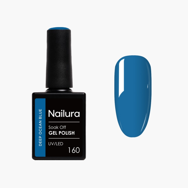 Nailura Gelpolish 160 – Deep Ocean Blue – 10 ml i gruppen HELSE OG SKJØNNHET / Manikyr/pedikyr / Neglelakk hos TP E-commerce Nordic AB (D41505)
