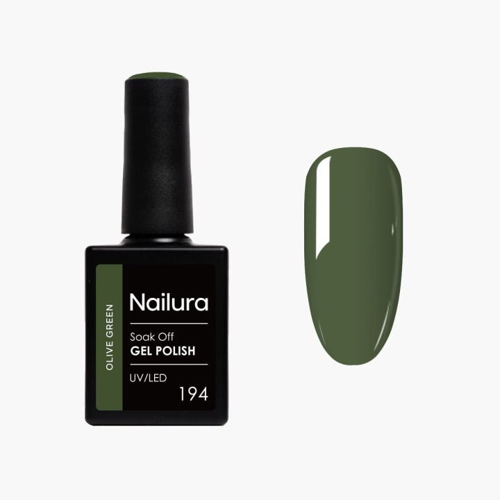 Nailura Gelpolish 194 – Olivgrønn – 10 ml i gruppen HELSE OG SKJØNNHET / Manikyr/pedikyr / Neglelakk hos TP E-commerce Nordic AB (D41516)