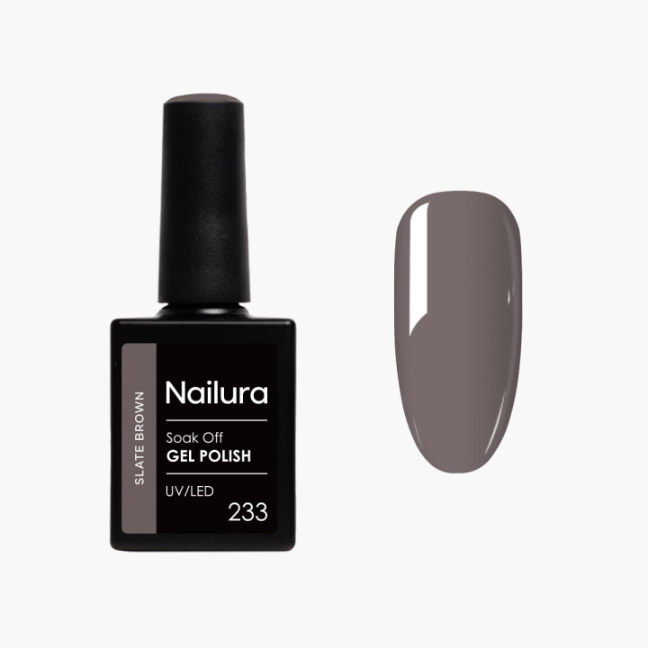 Nailura Gelpolish 233 – Slate Brown – 10 ml i gruppen HELSE OG SKJØNNHET / Manikyr/pedikyr / Neglelakk hos TP E-commerce Nordic AB (D41525)
