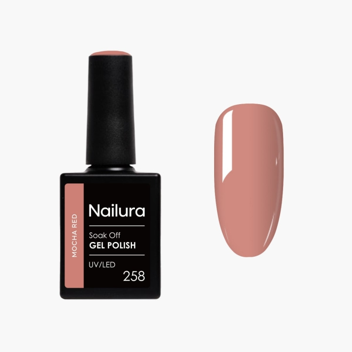 Nailura Gelpolish 258 – Mocha Red – 10 ml i gruppen HELSE OG SKJØNNHET / Manikyr/pedikyr / Neglelakk hos TP E-commerce Nordic AB (D41532)