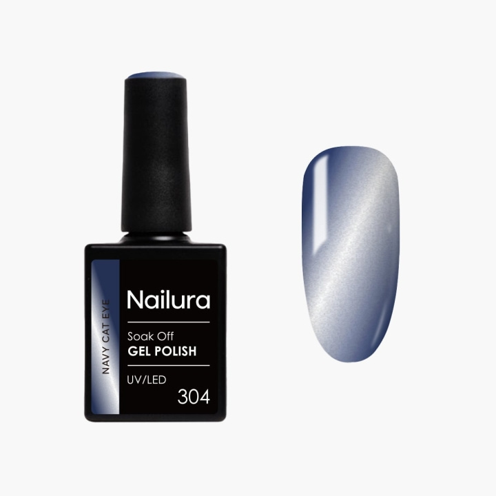 Nailura Gelpolish 304 – Navy Cat Eye – Marineblå – 10 ml i gruppen HELSE OG SKJØNNHET / Manikyr/pedikyr / Neglelakk hos TP E-commerce Nordic AB (D41555)