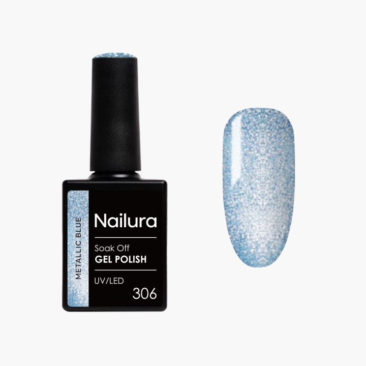 Nailura Gelpolish 306 – Metallic Blue – 10 ml i gruppen HELSE OG SKJØNNHET / Manikyr/pedikyr / Neglelakk hos TP E-commerce Nordic AB (D41557)