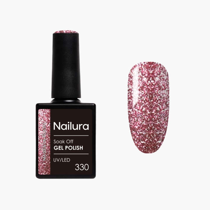 Nailura Gelpolish 330 – Magenta Flash – 10 ml i gruppen HELSE OG SKJØNNHET / Manikyr/pedikyr / Neglelakk hos TP E-commerce Nordic AB (D41572)