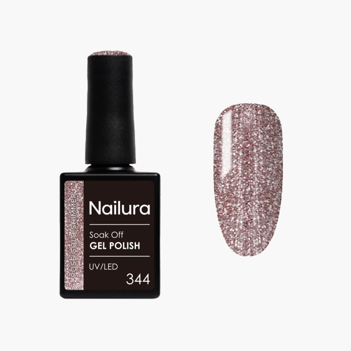 Nailura Gelpolish 344 – Rose Gold Shimmer – 10 ml i gruppen HELSE OG SKJØNNHET / Manikyr/pedikyr / Neglelakk hos TP E-commerce Nordic AB (D41579)
