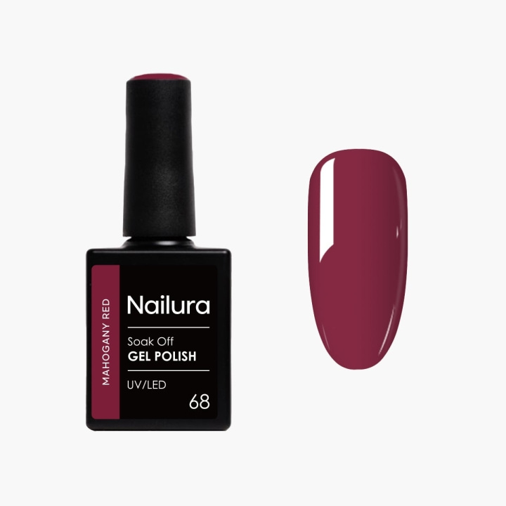 Nailura Gelpolish 68 – Mahogany Red – 10 ml i gruppen HELSE OG SKJØNNHET / Manikyr/pedikyr / Neglelakk hos TP E-commerce Nordic AB (D41621)