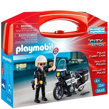 Playmobil Politiet-bæreveske (5648) i gruppen LEKER, BARN OG BABY / Leker / Figurer, miniatyrer og tilbehør hos TP E-commerce Nordic AB (D41624)