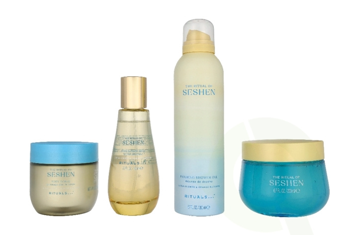 Rituals Seshen Set 650 ml Body Gel 200ml/Foaming Shower Gel 200ml/Body Scrub 150gr/Hair & Body Mist 100ml i gruppen HELSE OG SKJØNNHET / Gavesett / Gavesett for henne hos TP E-commerce Nordic AB (D41709)